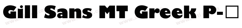 Gill Sans MT Greek P字体转换